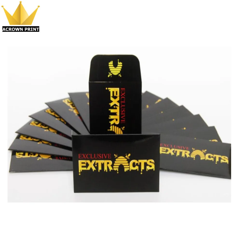 

custom private labels gold foil black paper card stock packaging shatter envelope, Cmyk/pms