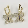 Fantasy jewelry bohemia style surgical stainless steel 14k vintage gold hook earwires earring