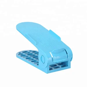 Image of Wholesale Adjustable Plastic Shoe Slot Organizer with double layer