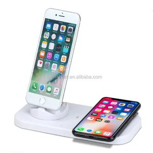 Usb To 3 In 1 Charger Qi Wireless Charging Dock Stand For Ios Android Type C