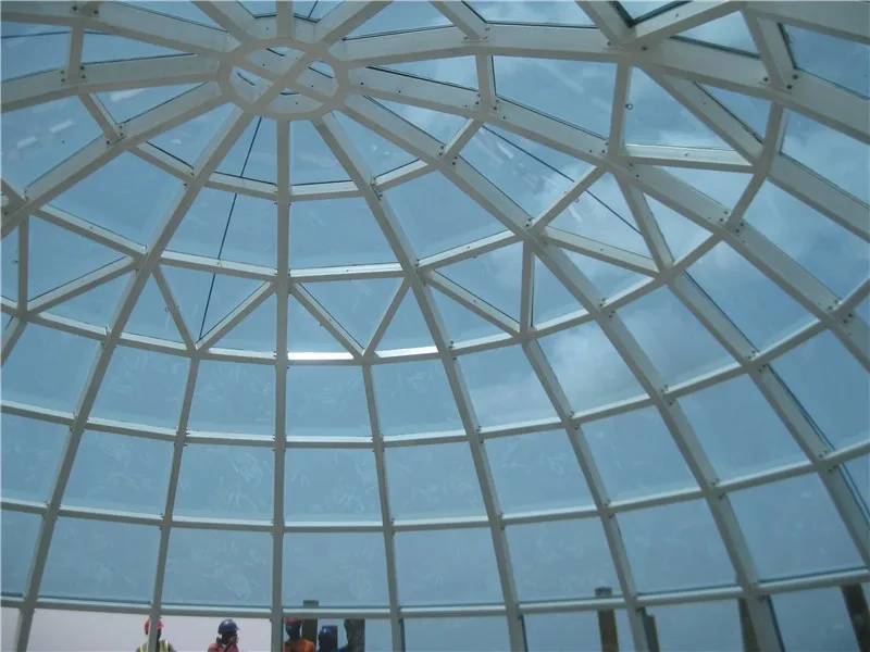 bolted connection steel structure glass dome