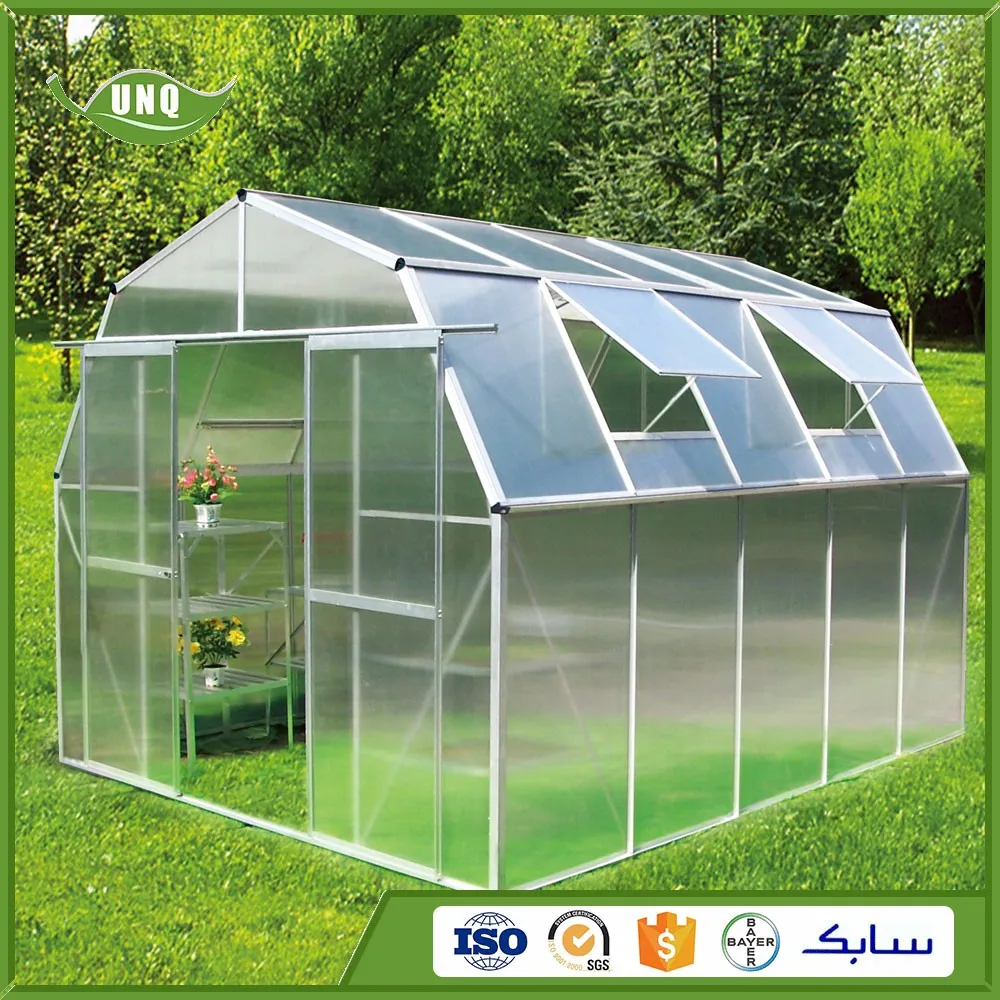 

low cost commercia plastic polycarbonate used agricultural greenhouse for sale