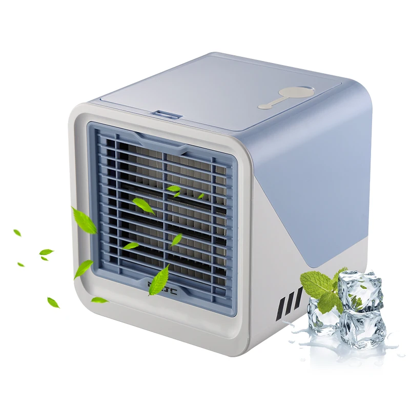 
2019 New Table Mini AC Portable Air Conditioner Cooler with USB Power for Personal Space LED Light Humidifier 