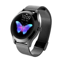 

Stainless steel strap lady smart watch KW10 with Blood pressure Heart Rate sleeping monitor