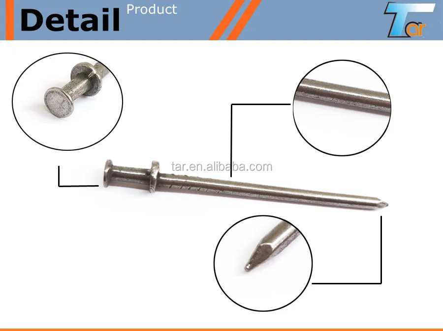Polished Or Galvanized Usa Standard Sizes Duplex Nail,Double Head Nail