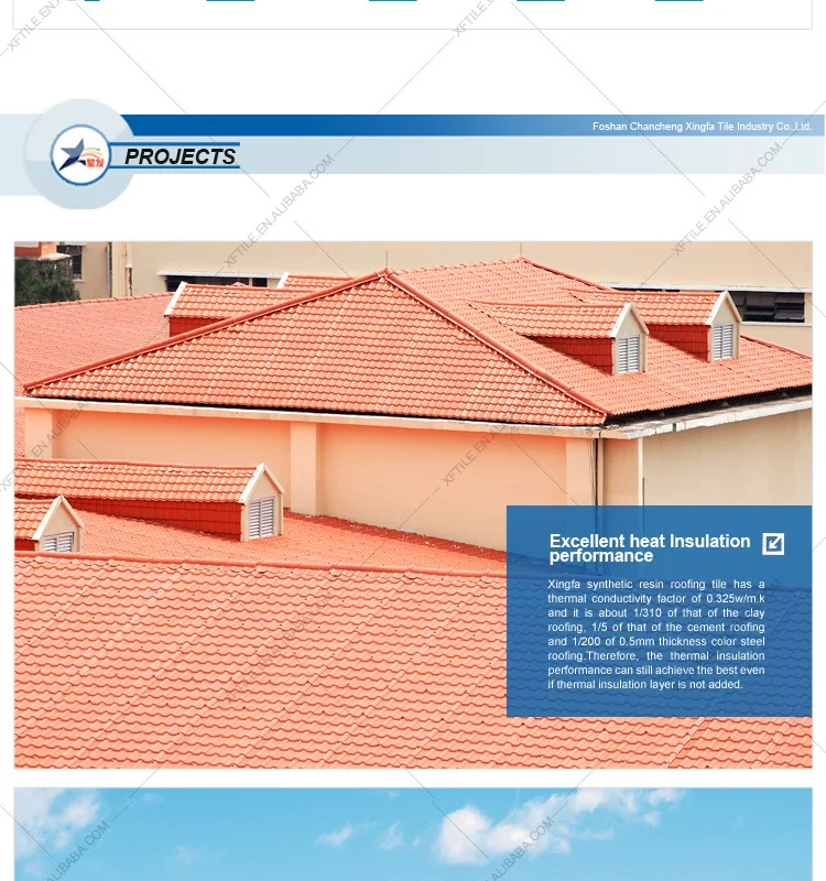 Used waterproofing ceiling synthetic roman roof tiles