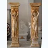Classical red marble door frame pillar