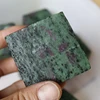 natural polished ruby zoisite cube blank crystal blocks for custom engraving