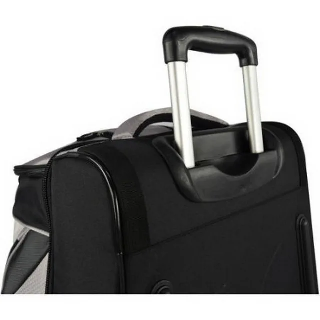 Custom brand 30 inch drop bottom wheeled duffel bag business man travel trolley rolling tool duffle bag