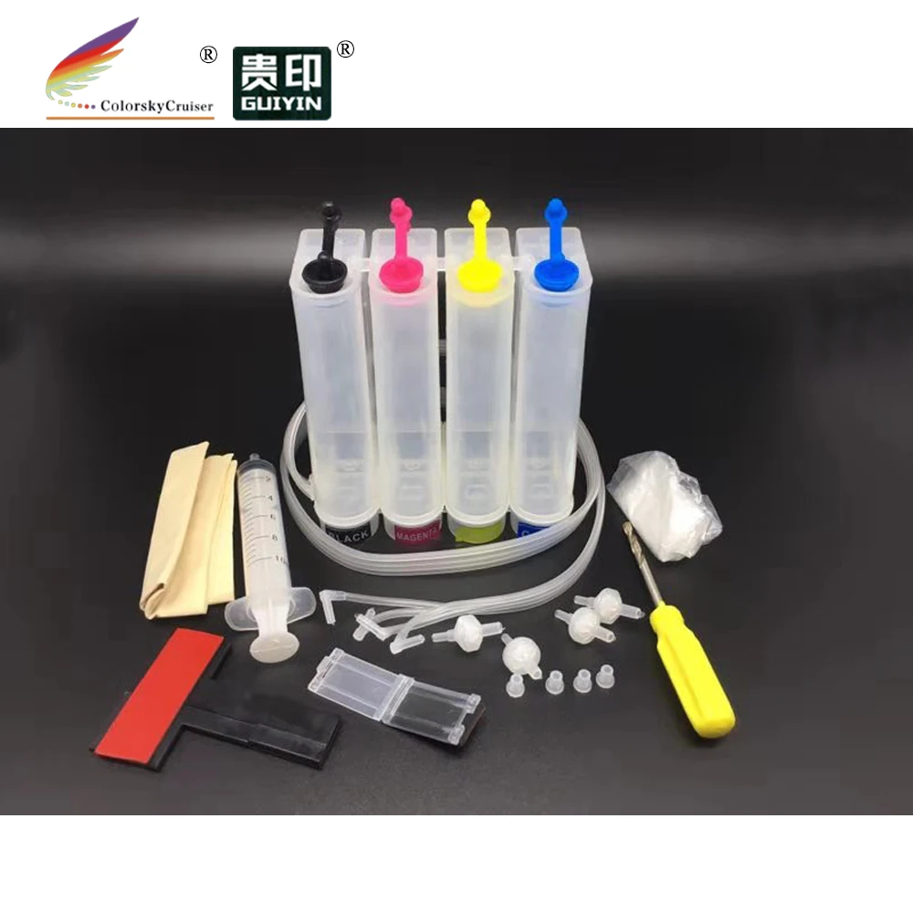 
universal 4 color CISS tank kit with accessaries of ink inkjet cartridges for Epson for Brother for Canon for HB printers 
