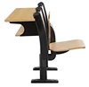Cheap price lecture hall table school furniture step folding ladder desk and chair