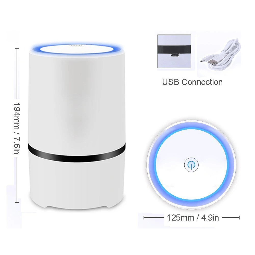 
2020 New Product Mini portable hepa air purifier ionizer,Removes Dust, Cigarette Smoke, Available For Automobile and Small Room. 