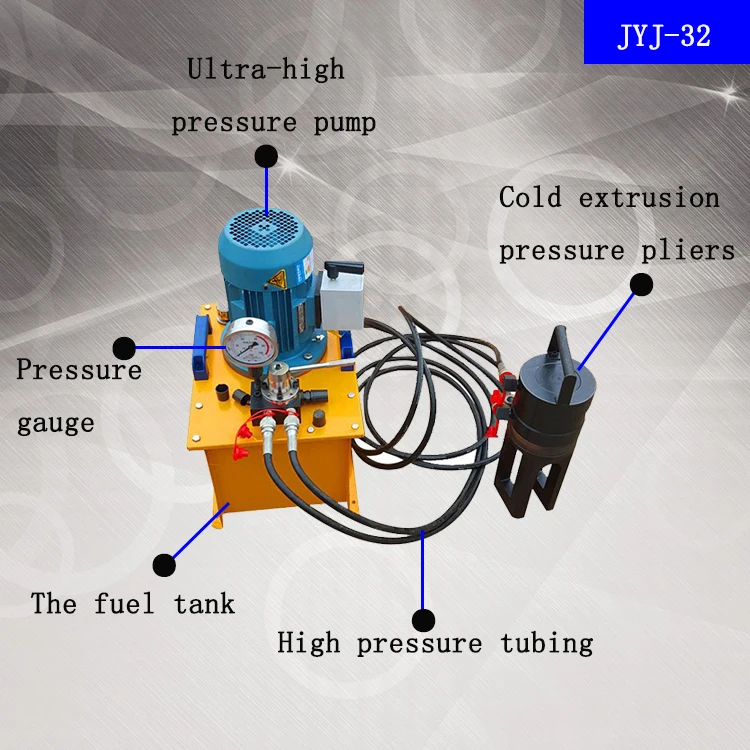 JYJ-32 Rebar Extrusion Press Machine Steel Bar Cold Extruding Machine