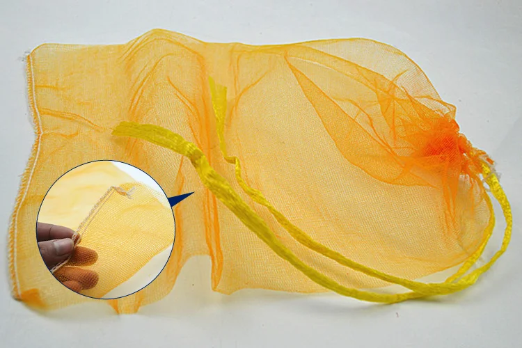Manufacturer Tubular Mono net bags PE Leno vegetable mesh bag pe monofilament mesh bags