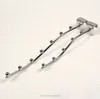 7 beads S hook hardware clothing underwear hanging strip display rack shelf hooks accessory 15mm square tube buckle hook