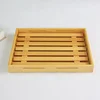 Unfinished rectangle pine wooden tray