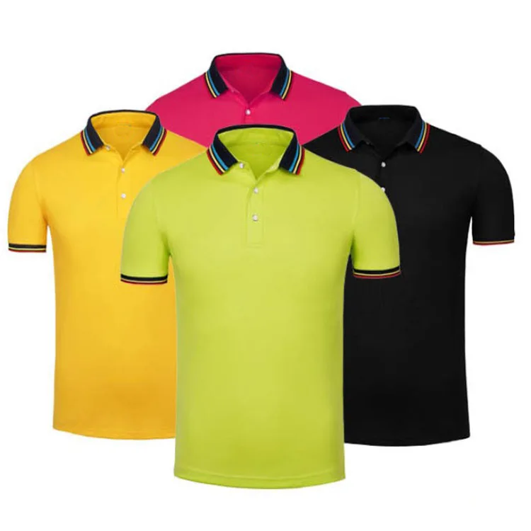 

Guangzhou factory directly sale small moq polos with customise yourown printing or embroidery logo