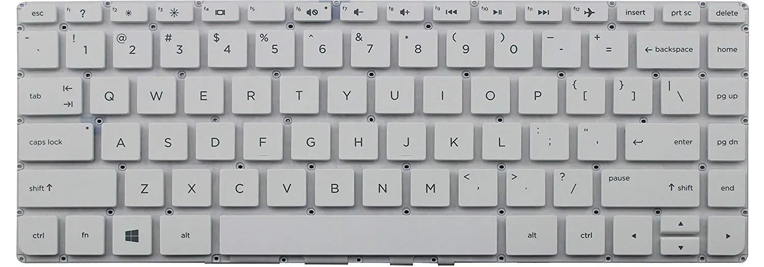For HP Pavilion 14-V 14-v002la 14-v003la 14-v005la 14-v006la 14-v009la 14-v110la 14-v168nr 14-v034tx 14-v049tx 14-v050tx 14-v053tx 14-v024ca 14-v038 Looleking US white English Keyboard without frame