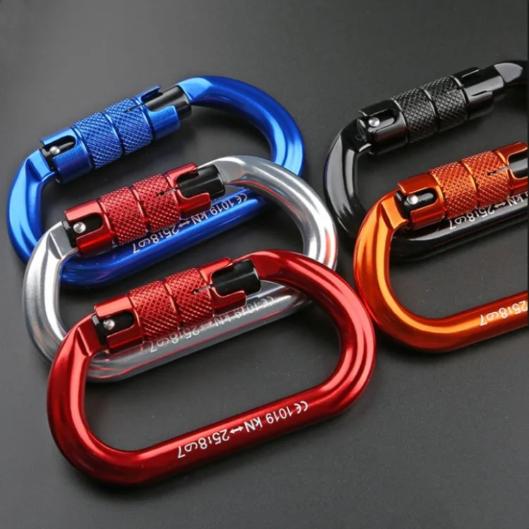 Strong Aluminum Climbing Carabiner 25 Kn Auto Lock Carabiner Buy