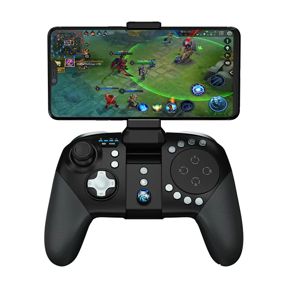 

2.4GHz Wireless and Bluetooth Joystick Customizable Fire Buttons Gaming Controller for Android Phones, Black