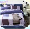 Cheap Queen Size 100% Polyester Microfiber Plain Colorful Stripe Flat Bed Sheets for hotels
