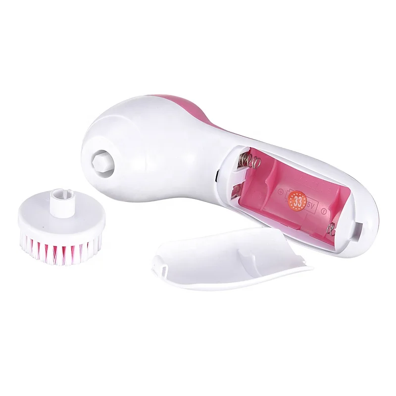 
Skin Care 5 in 1 Electric Facial Brush Face Washer Rotating Face Cleaning Machine Face Cleansing Tool Washing 