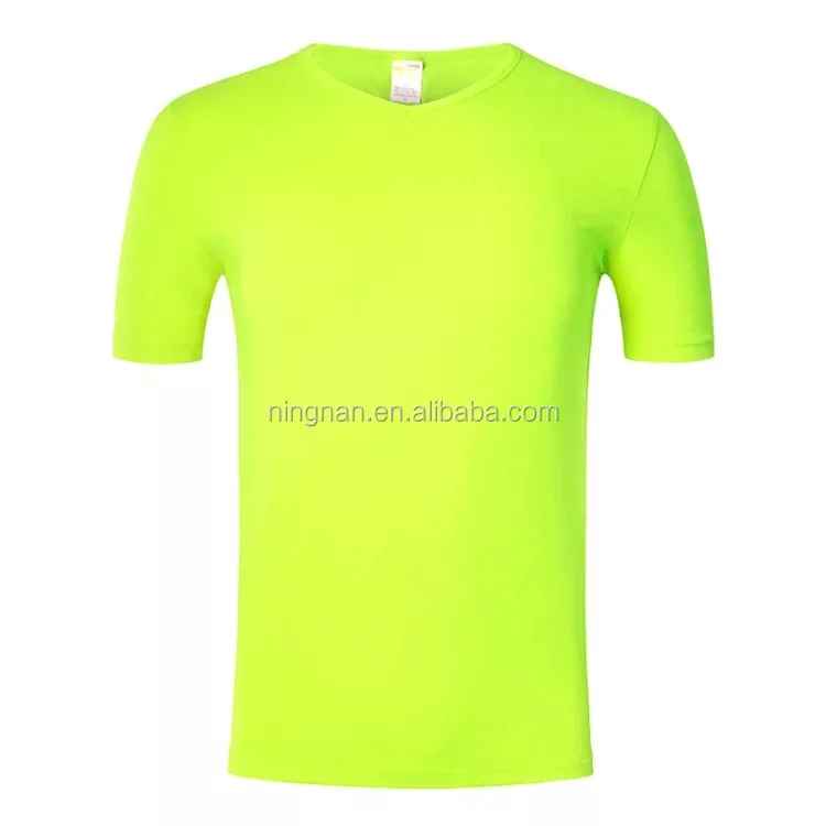 Men V Neck Polyester T Shirt Sublimation T Shirt Custom Heat Press ...