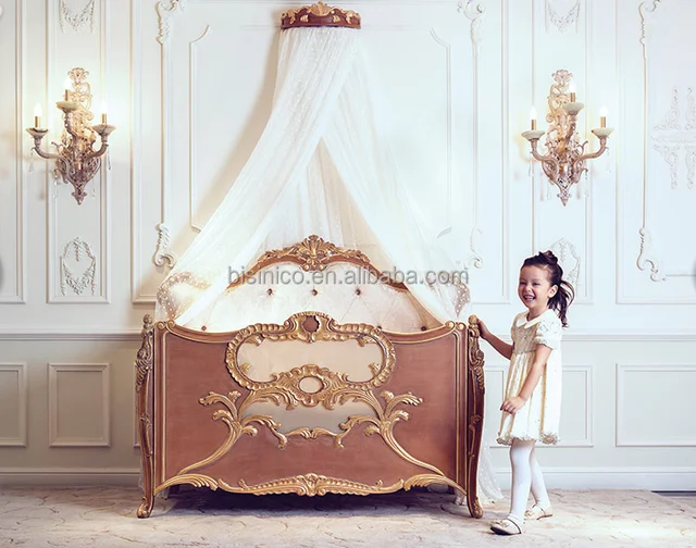 Bisini Baby Furniture Italian Convertible Baby Crib Antique Luxury