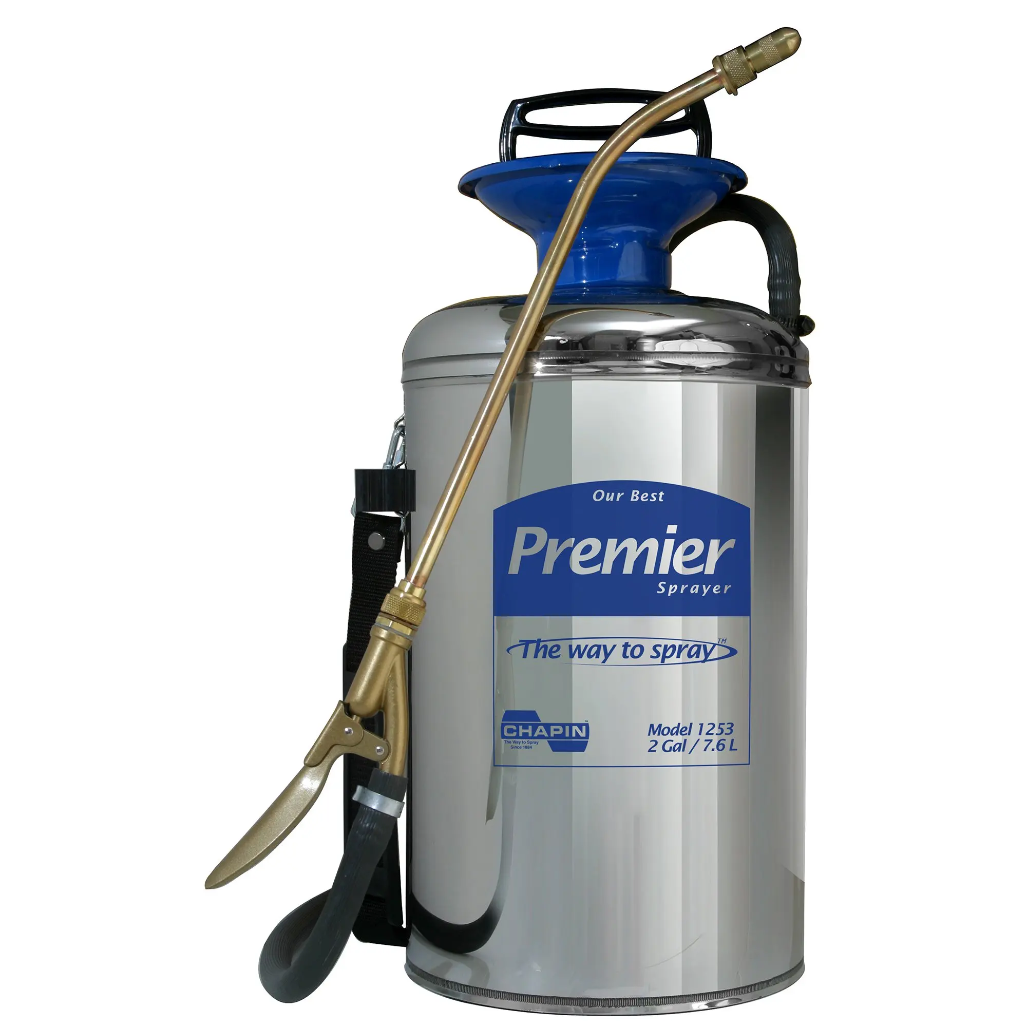 2-Gallon Premier Series Pro Stainless Steel Sprayer For Fertilizer, Herbici...