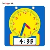 Large 12" Demonstration Educational Teaching Clock with Erasable Writing Surface to Teach Time