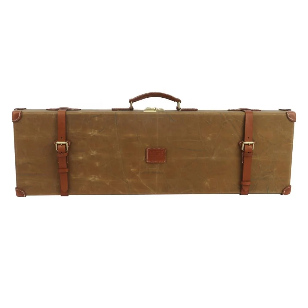 

HiBo Wholesale Canvas and leather vintage gun case, As per your request