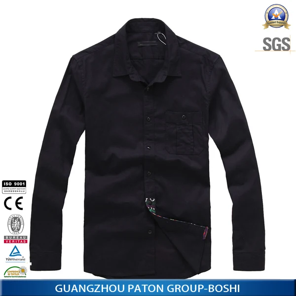 blue corner shirt black