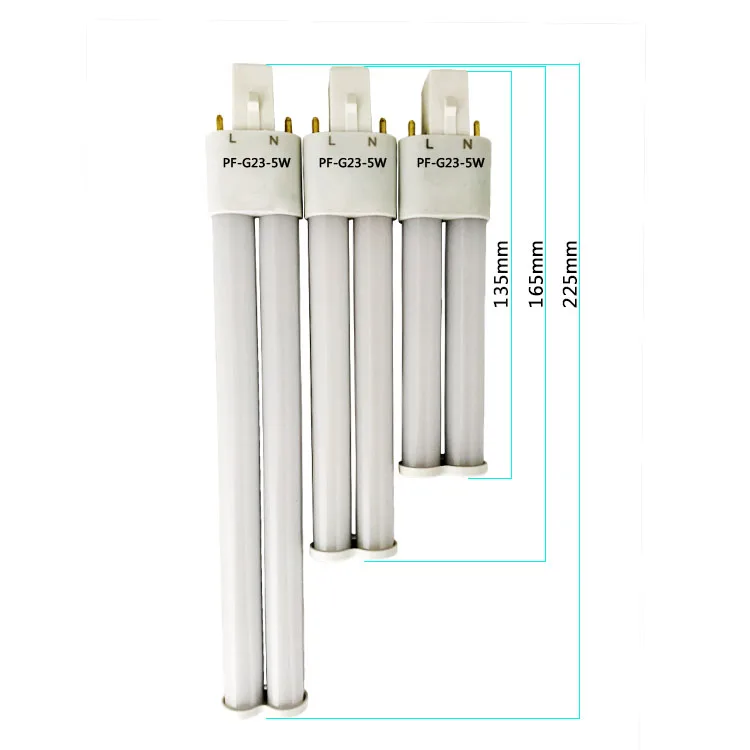 
china manufacturer double tube LED PLS 9W 8w g23 lamp 