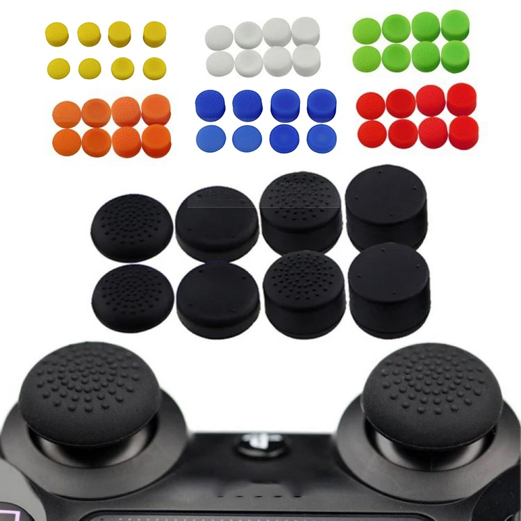 

Extended Joystick Thumbstick Thumb Grip Cover for PS4 Slim Pro Playstation 4 Controller, Multi colors