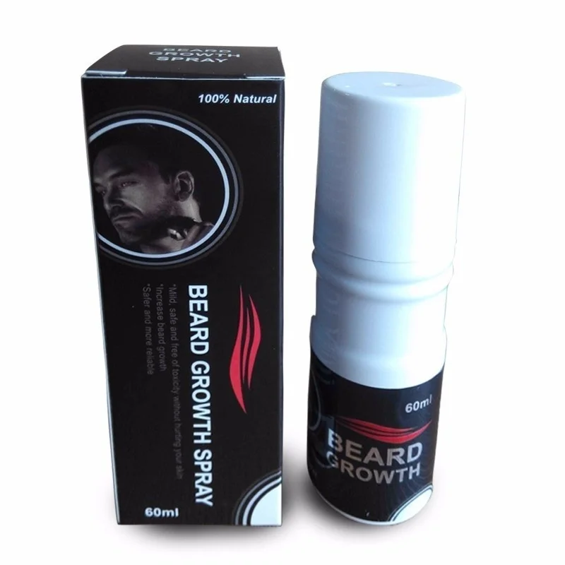 

Men's Fashion 60ML Beard Growth Spray Mustache Thicker Fuller Hair Growth Liquid