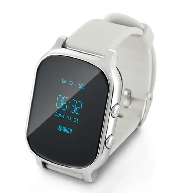 

Hot Kids GSM GPS Tracker Children Smart Watch Phone Smart bracelet T58 Children kids smartWatch, Gold sliver