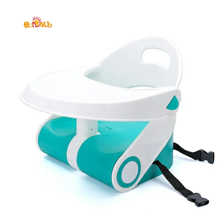 

Adjustable Folding Plastic Material Baby Infant Feeding Booster Seat Dining Chair, Customized color
