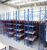 Heavy Loading Capacity Steel Shelving System Bolted Floor Rack Mezzanine