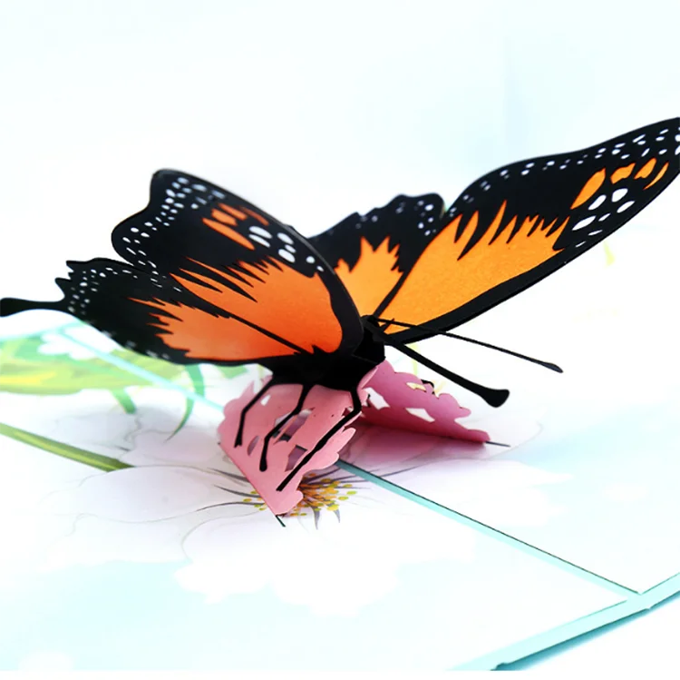 Thank You Card Greeting Cards Square Laser Cut Card 3D Pop Up Card.png