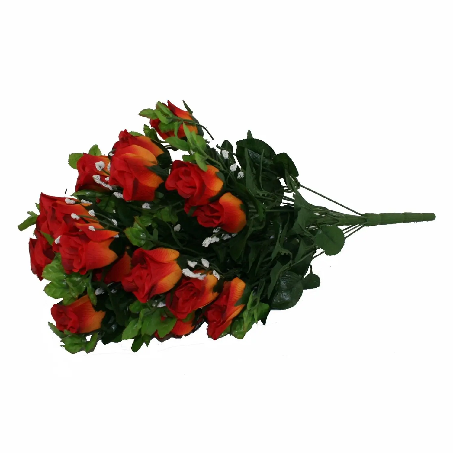 Buy Floristrywarehouse Artificial Silk Flower Burnt Orange Rose Gyp Bunch 24 Stems Of Roses 21 Inches In Cheap Price On Alibaba Com