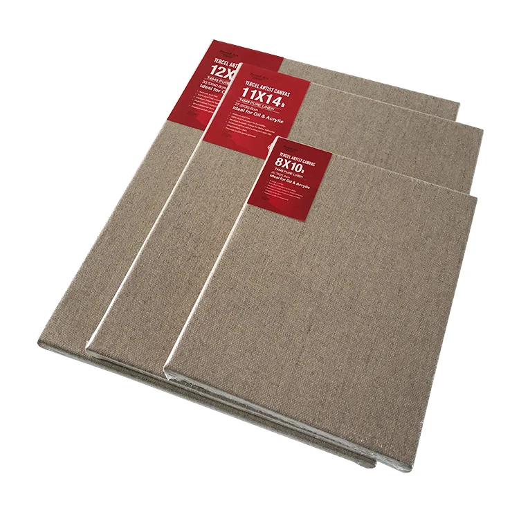 Wholesale Factory Art Supply Pure Cotton Stretched Canvas For Studio