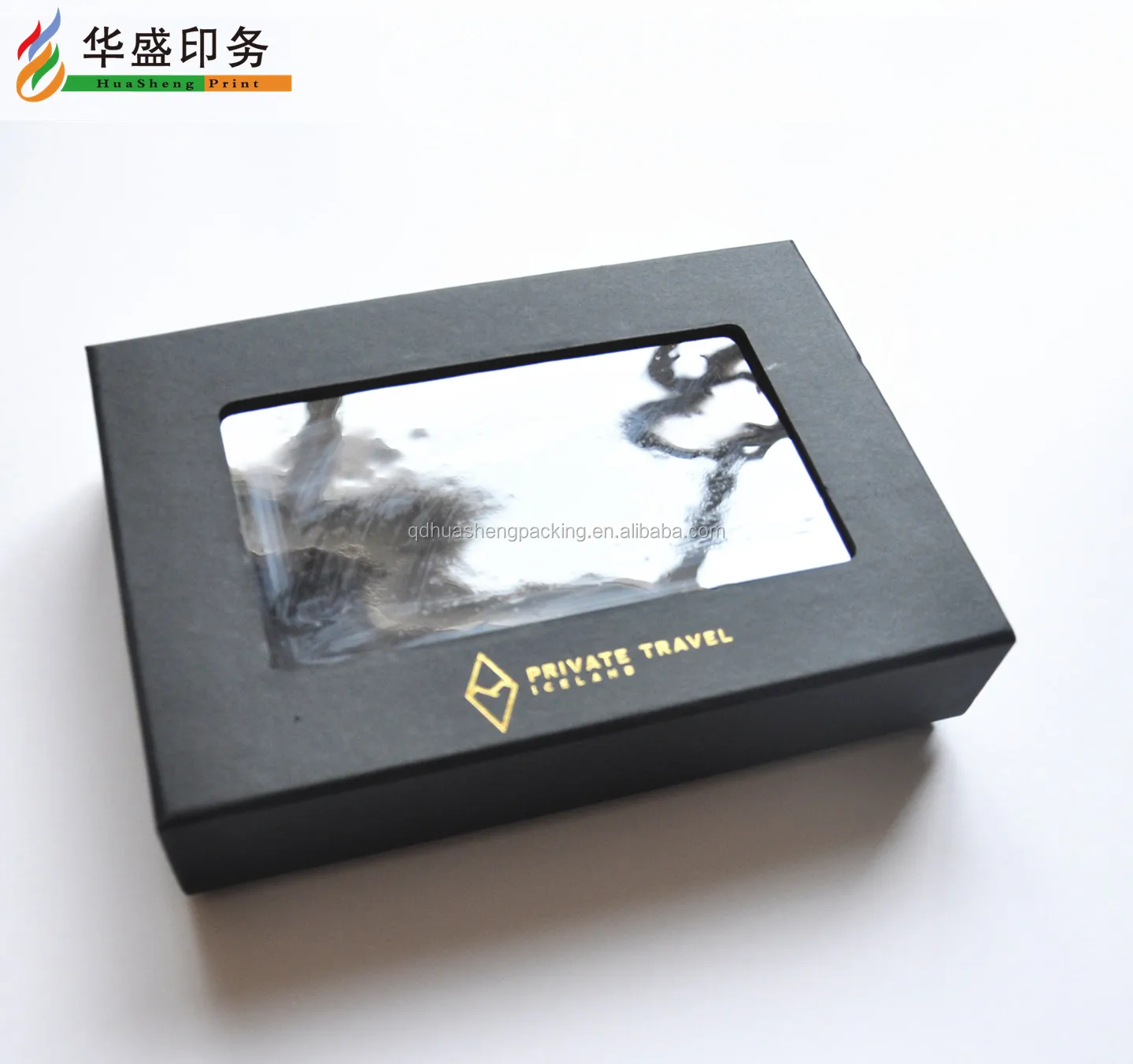 100 Factory Luxury Gift Box See Through Lid Cardboard Box With Pvc