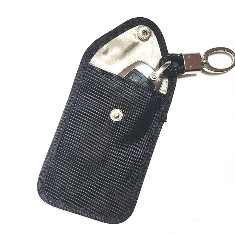 2pcs Car Key Rfid Signal Blocking Pouch Bag Anti-theft/radiation Shield