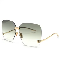 

Designer Shades Oversized Fashion Sunglasses With Metal Frame