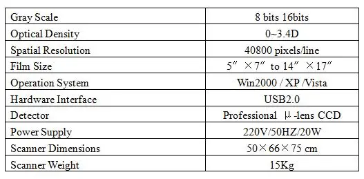 Chinese Medical Device X Ray Film Digitizer Scanner With Professional Report Functions For Sale
