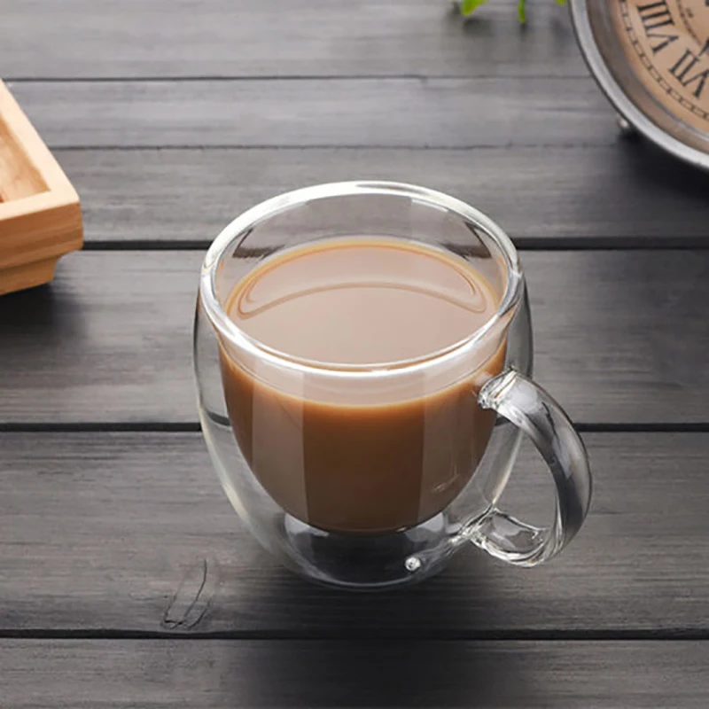 

China manufacture good quality high borosilicate glass double wall glass cup
