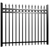Best quality solid black cheap wrought iron fence panels for sale