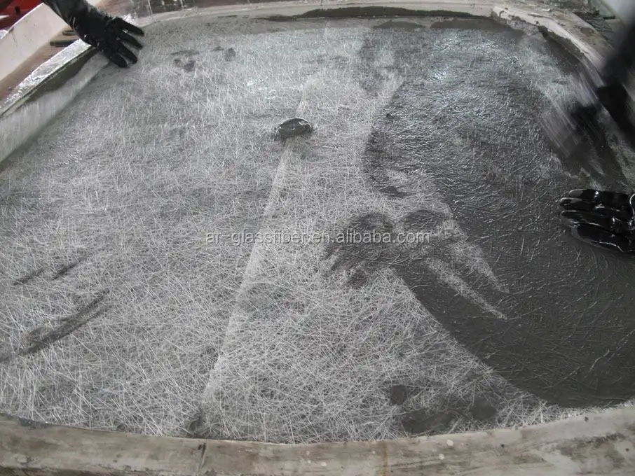 
AR FIBERGLASS CHOPPED STRAND MAT AS SECONDARD REINFORCEMENT FOR GRC 