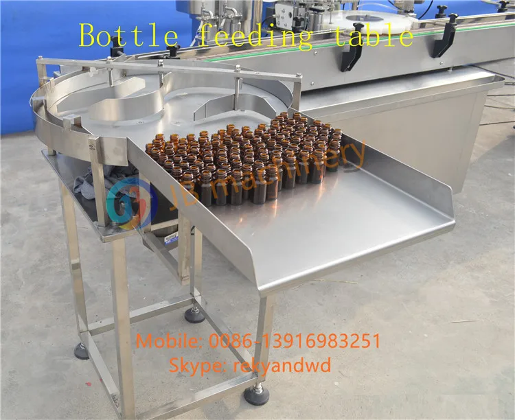 Jb Gp600 Bottle Feeder Machine For E Liquid Rotary Feeding Table