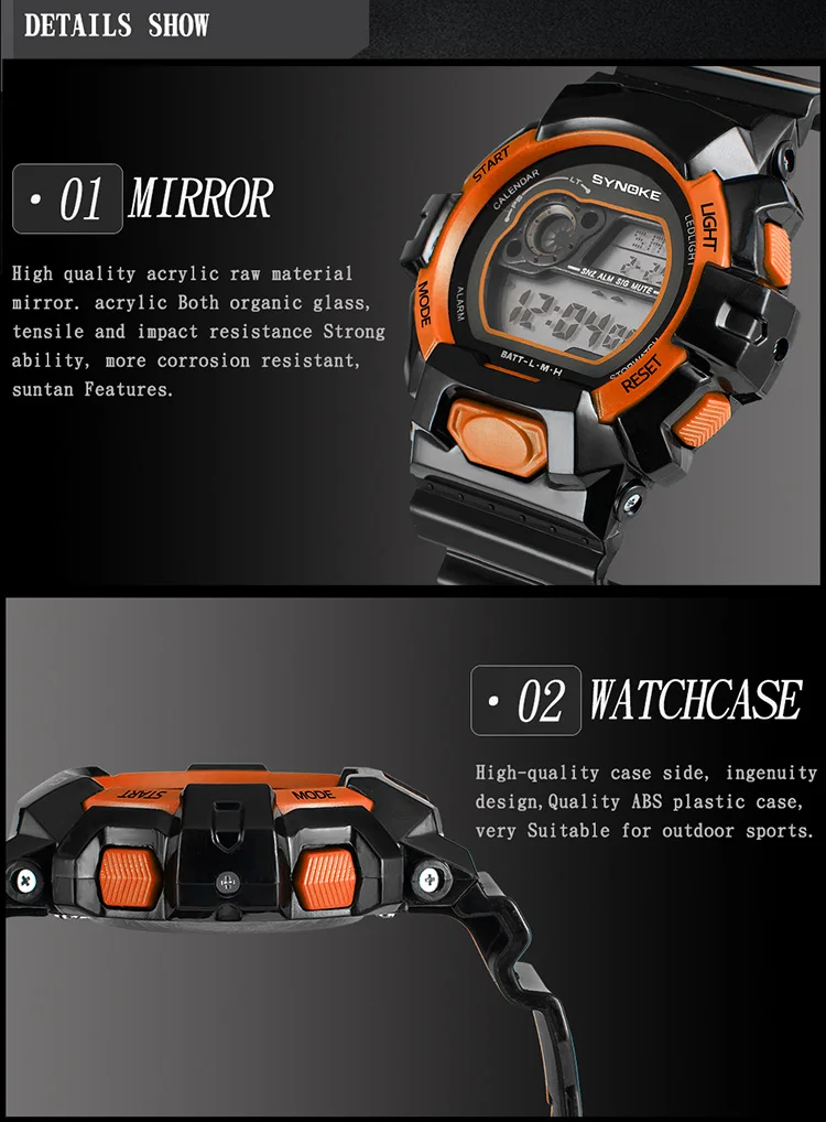 Luxury Shockproof Watches Men's Military Big Dial Electronic Led ...